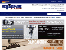 Tablet Screenshot of cnc-auction.de